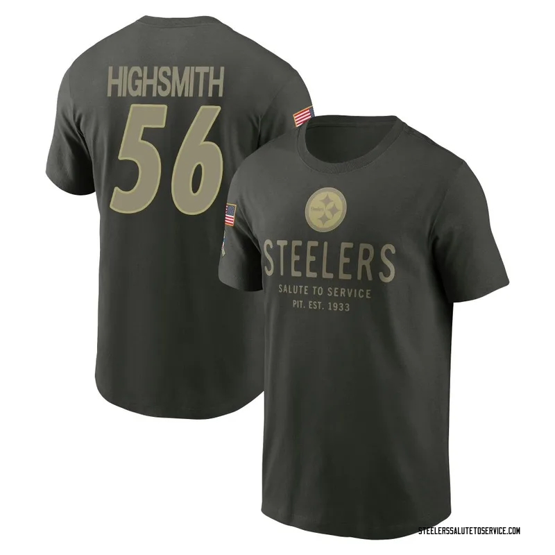 Men's Alex Highsmith Pittsburgh Steelers Green Forest/ 2025 Salute to Service Sideline Primary Edge T-Shirt
