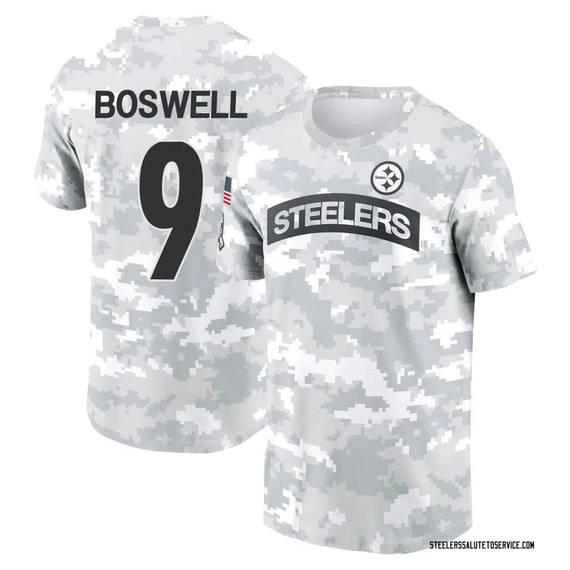Men's Chris Boswell Pittsburgh Steelers Camo Arctic 2024 Salute to Service Performance T-Shirt