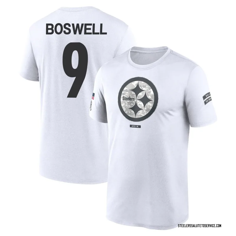Men's Chris Boswell Pittsburgh Steelers Legend White 2024 Salute to Service Performance T-Shirt