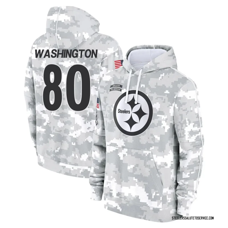 Men's Darnell Washington Pittsburgh Steelers Camo Arctic 2024 Salute to Service Club Fleece Pullover Hoodie