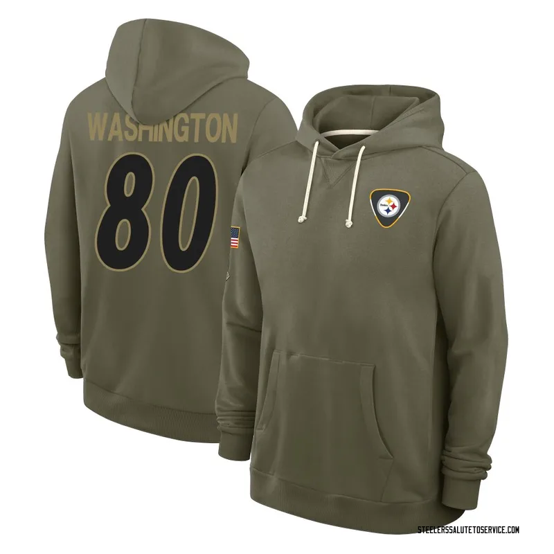 Men's Darnell Washington Pittsburgh Steelers Olive 2025 Salute to Service Hoodie