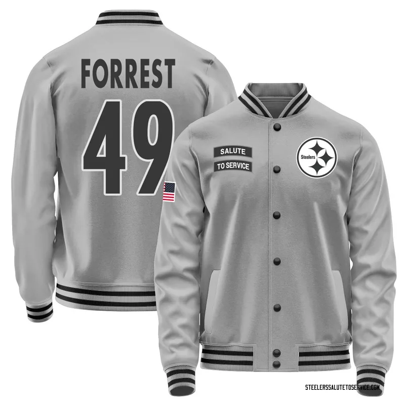 Men's Darrick Forrest Pittsburgh Steelers Gray Salute to Service Performance Jacket
