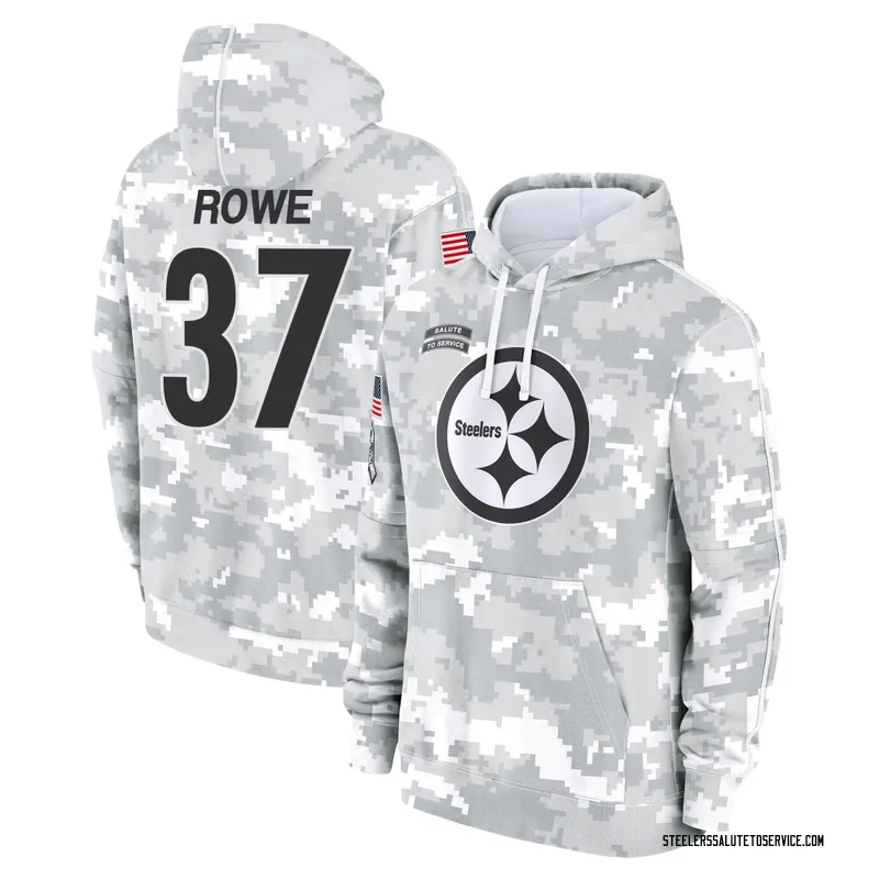 Men's Eric Rowe Pittsburgh Steelers Camo Arctic 2024 Salute to Service Club Fleece Pullover Hoodie