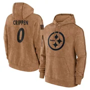 Men's Greg Crippen Pittsburgh Steelers Brown 2023 Salute To Service Club Pullover Hoodie