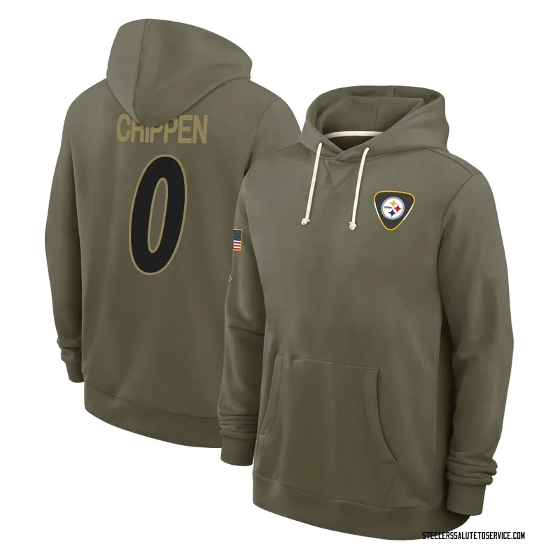 Men's Greg Crippen Pittsburgh Steelers Olive 2025 Salute to Service Hoodie