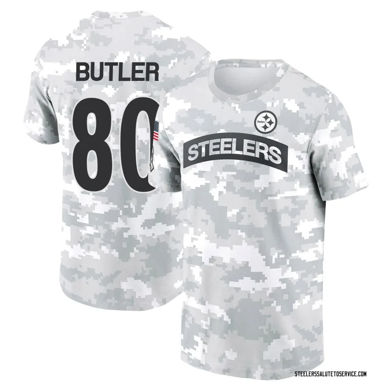 Men's Jack Butler Pittsburgh Steelers Camo Arctic 2024 Salute to Service Performance T-Shirt
