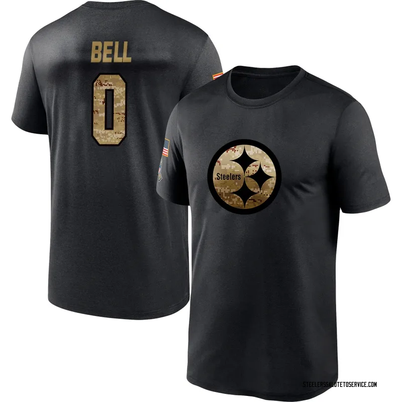 Men's Jaheim Bell Pittsburgh Steelers Black 2020 Salute To Service Performance T-Shirt