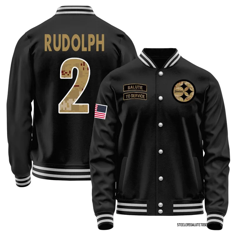 Men's Mason Rudolph Pittsburgh Steelers Black Salute to Service Sideline Performance Jacket