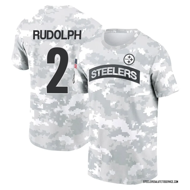 Men's Mason Rudolph Pittsburgh Steelers Camo Arctic 2024 Salute to Service Performance T-Shirt