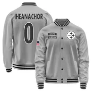 Men's Max Iheanachor Pittsburgh Steelers Gray Salute to Service Performance Jacket