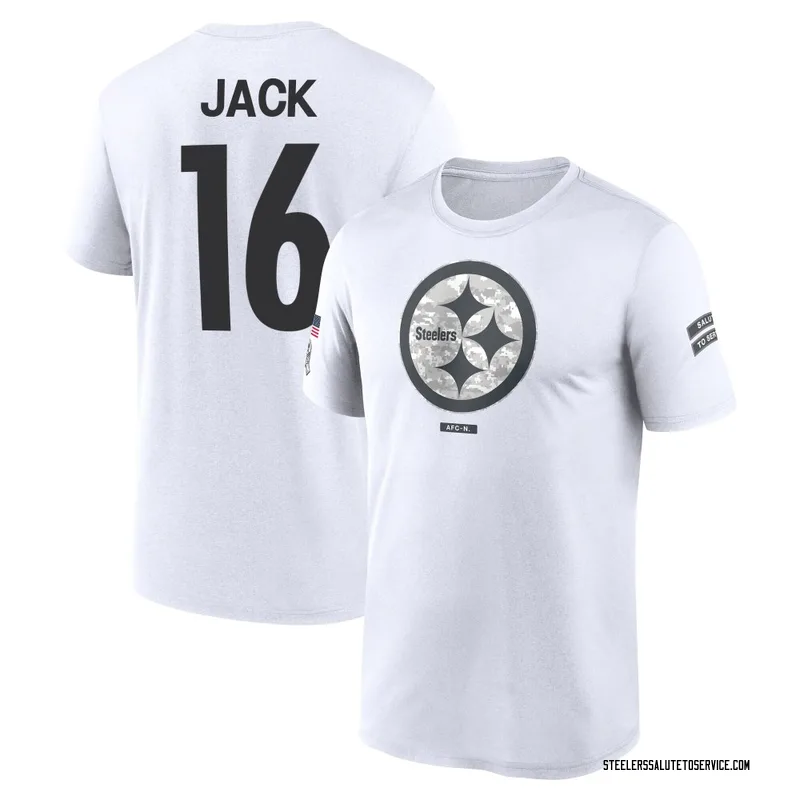 Men's Myles Jack Pittsburgh Steelers Legend White 2024 Salute to Service Performance T-Shirt