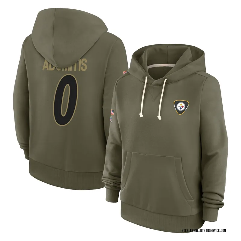 Women's Cal Adomitis Pittsburgh Steelers Olive 2025 Salute to Service Hoodie