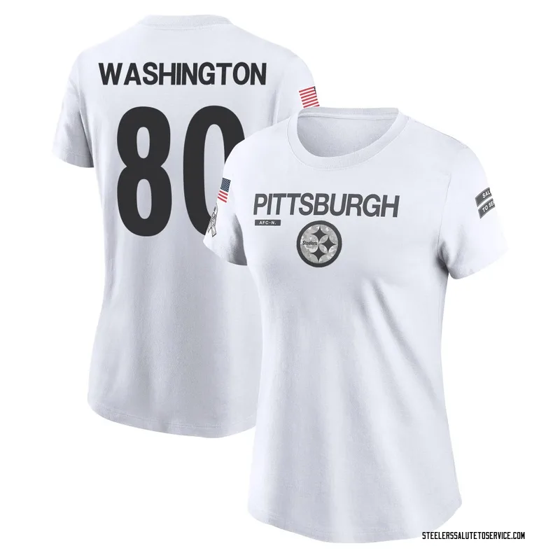 Women's Darnell Washington Pittsburgh Steelers Legend White 2024 Salute to Service Performance T-Shirt