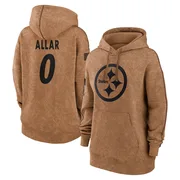 Women's Drew Allar Pittsburgh Steelers Brown 2023 Salute To Service Pullover Hoodie