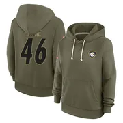 Women's Forrest Rhyne Pittsburgh Steelers Olive 2025 Salute to Service Hoodie