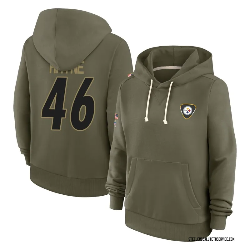 Women's Forrest Rhyne Pittsburgh Steelers Olive 2025 Salute to Service Hoodie