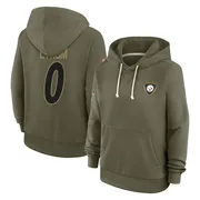 Women's Tamon Lynum Pittsburgh Steelers Olive 2025 Salute to Service Hoodie
