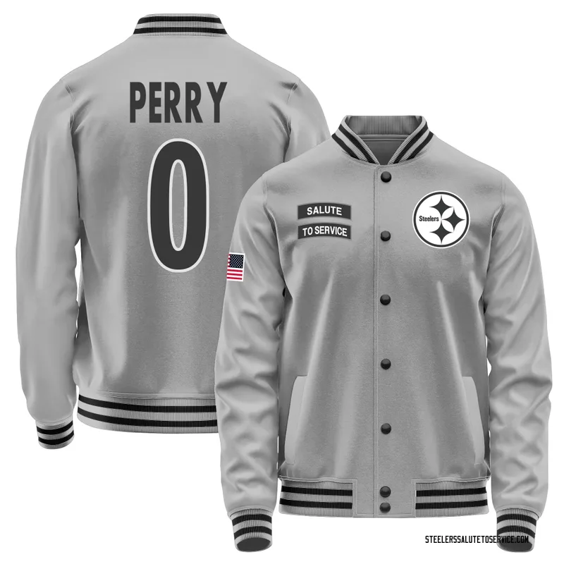 Youth A.T. Perry Pittsburgh Steelers Gray Salute to Service Performance Jacket