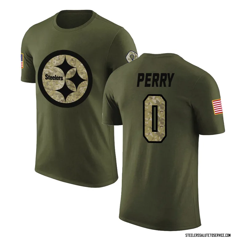Youth A.T. Perry Pittsburgh Steelers Legend Olive Salute to Service T-Shirt
