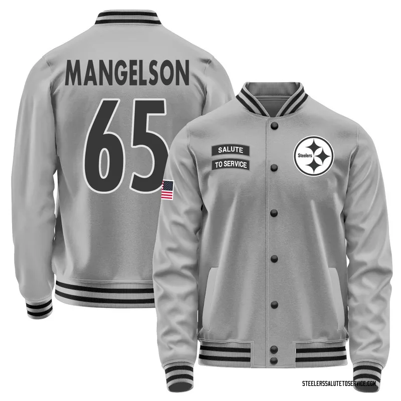 Youth Blake Mangelson Pittsburgh Steelers Gray Salute to Service Performance Jacket
