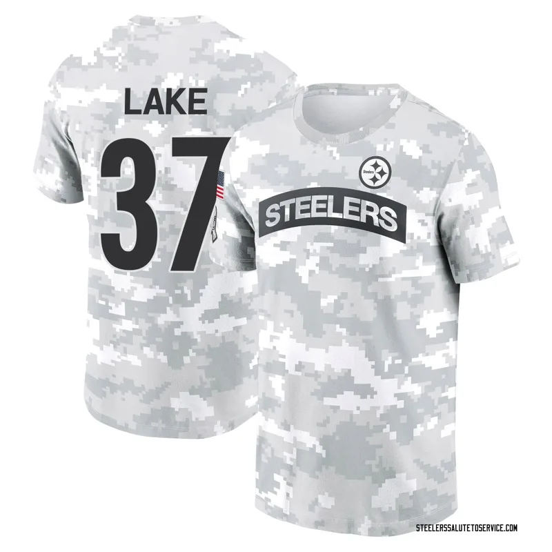 Youth Carnell Lake Pittsburgh Steelers Camo Arctic 2024 Salute to Service Performance T-Shirt