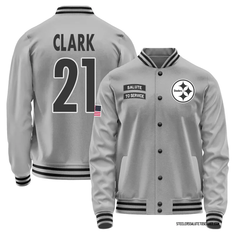 Youth Chuck Clark Pittsburgh Steelers Gray Salute to Service Performance Jacket
