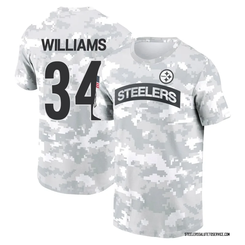 Youth DeAngelo Williams Pittsburgh Steelers Camo Arctic 2024 Salute to Service Performance T-Shirt