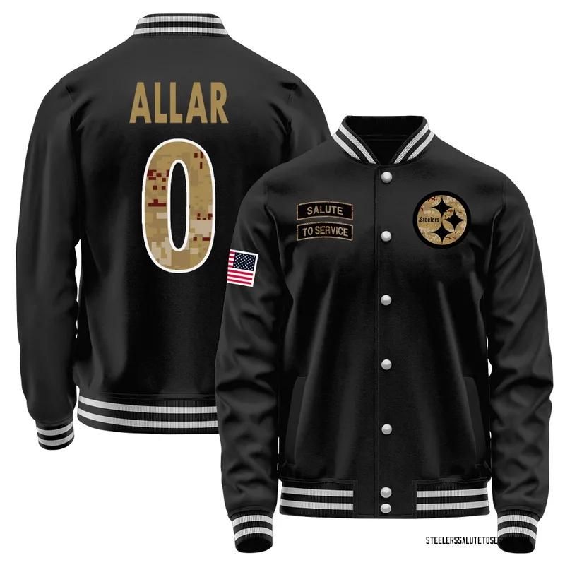 Youth Drew Allar Pittsburgh Steelers Black Salute to Service Sideline Performance Jacket