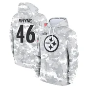Youth Forrest Rhyne Pittsburgh Steelers Camo Arctic 2024 Salute to Service Club Fleece Pullover Hoodie