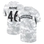 Youth Forrest Rhyne Pittsburgh Steelers Camo Arctic 2024 Salute to Service Performance T-Shirt