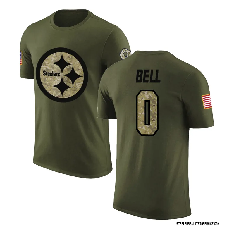 Youth Jaheim Bell Pittsburgh Steelers Legend Olive Salute to Service T-Shirt
