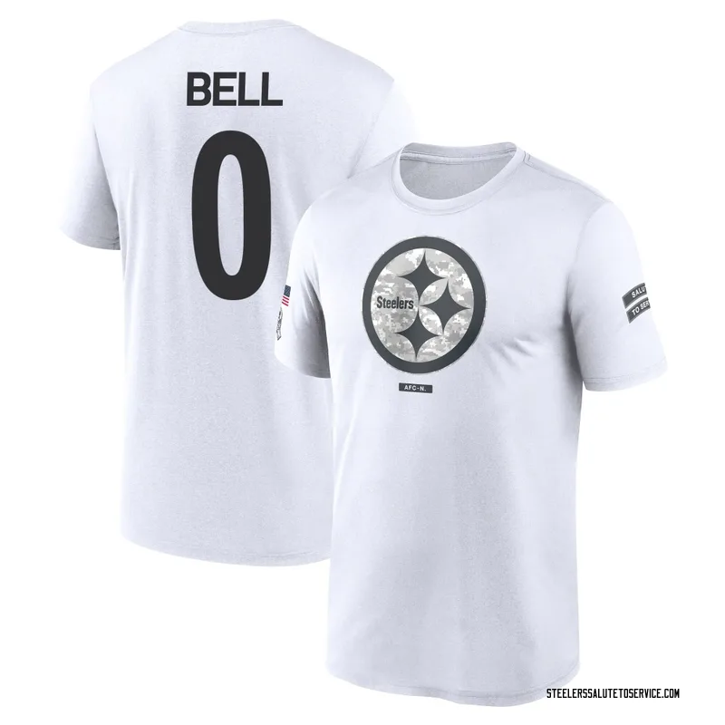 Youth Jaheim Bell Pittsburgh Steelers Legend White 2024 Salute to Service Performance T-Shirt