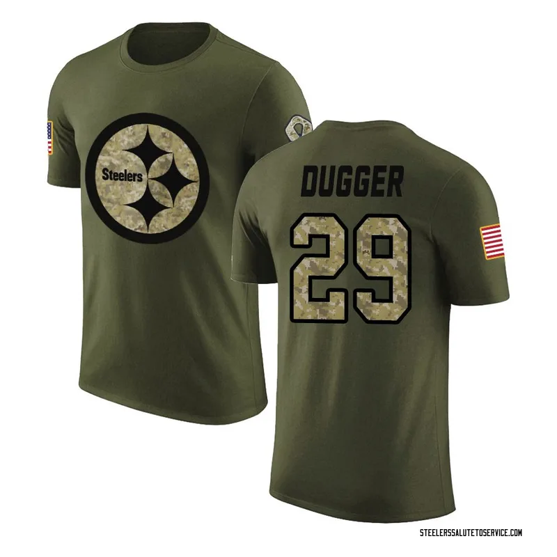 Youth Kyle Dugger Pittsburgh Steelers Legend Olive Salute to Service T-Shirt