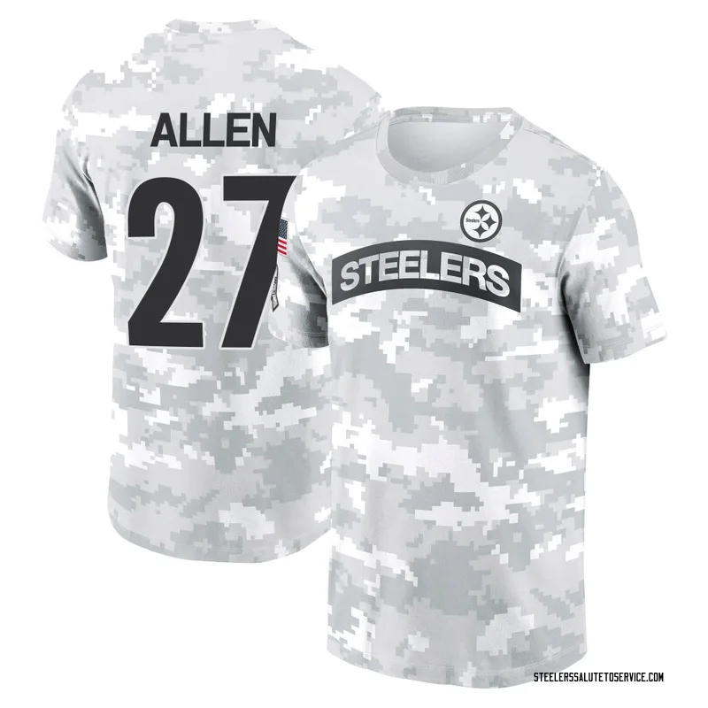 Youth Marcus Allen Pittsburgh Steelers Camo Arctic 2024 Salute to Service Performance T-Shirt