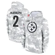 Youth Mason Rudolph Pittsburgh Steelers Camo Arctic 2024 Salute to Service Club Fleece Pullover Hoodie