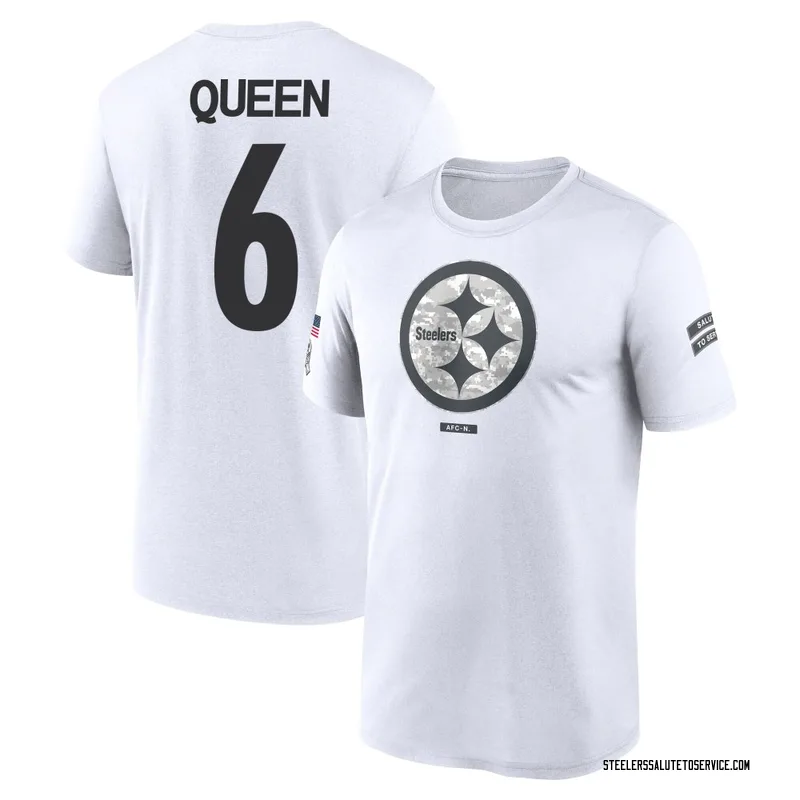 Youth Patrick Queen Pittsburgh Steelers Legend White 2024 Salute to Service Performance T-Shirt