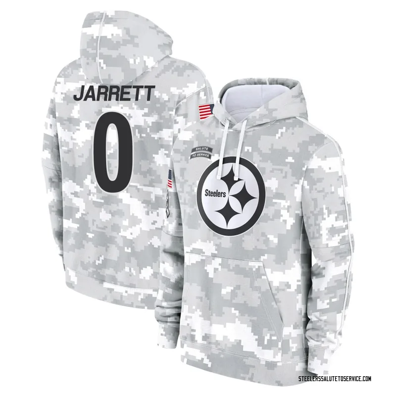 Youth Rakim Jarrett Pittsburgh Steelers Camo Arctic 2024 Salute to Service Club Fleece Pullover Hoodie