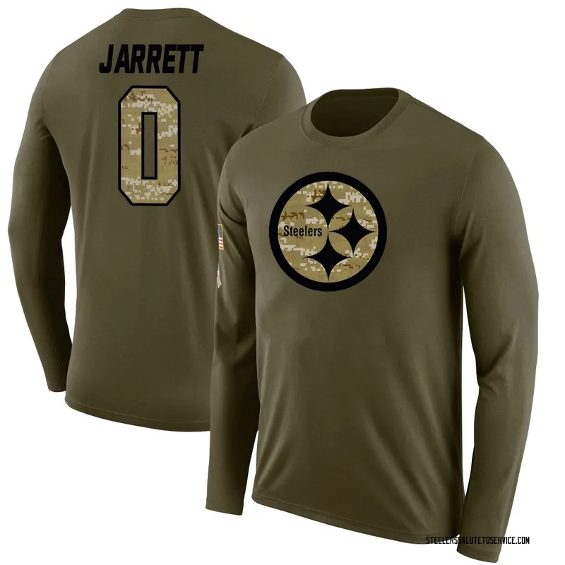 Youth Rakim Jarrett Pittsburgh Steelers Legend Olive Salute to Service Sideline Long Sleeve T-Shirt