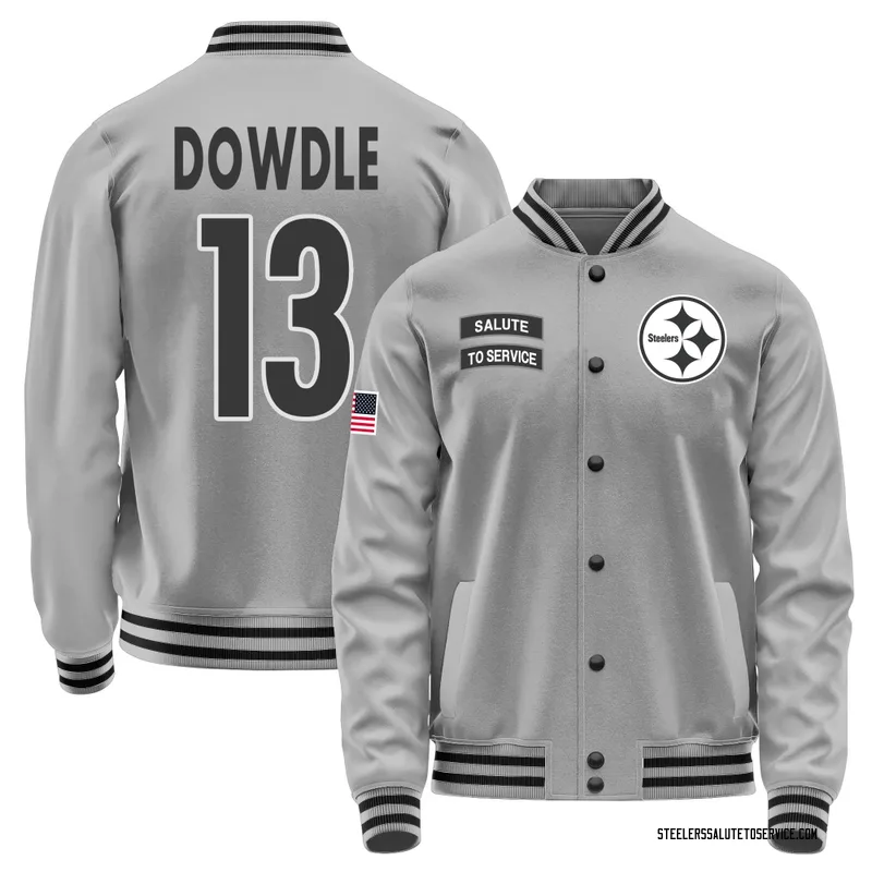 Youth Rico Dowdle Pittsburgh Steelers Gray Salute to Service Performance Jacket