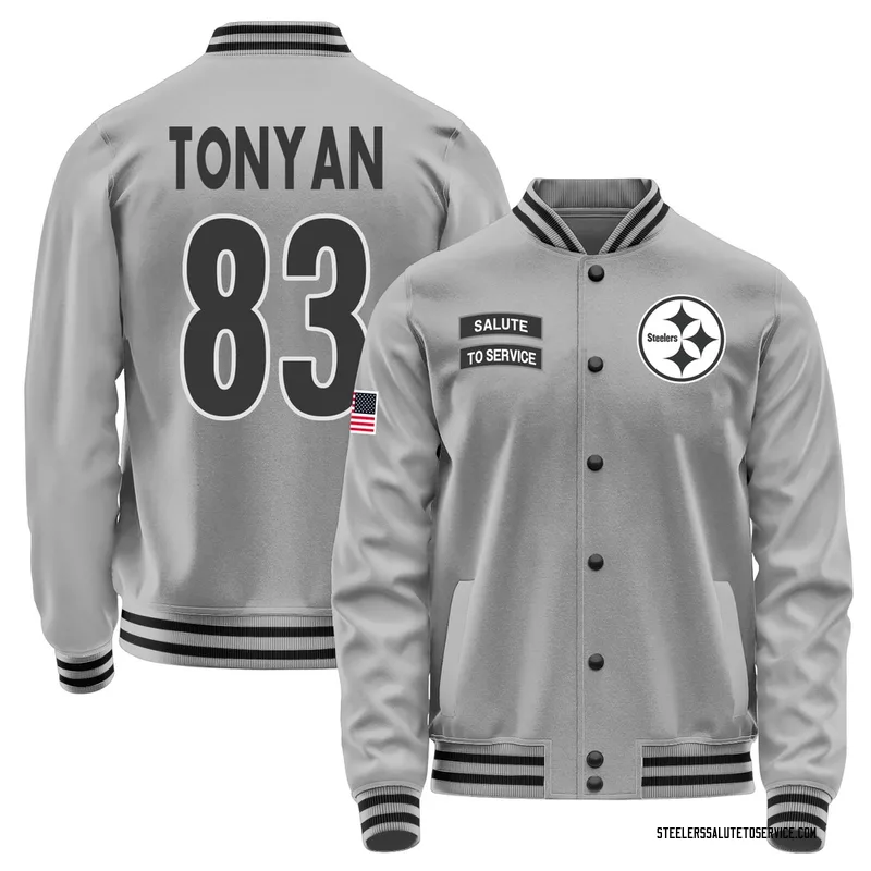 Youth Robert Tonyan Pittsburgh Steelers Gray Salute to Service Performance Jacket