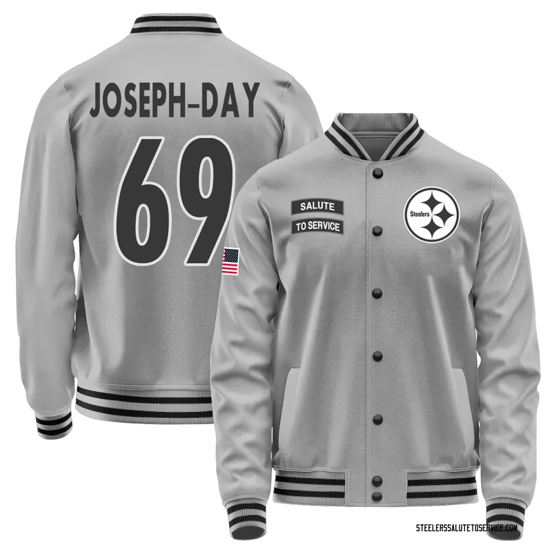 Youth Sebastian Joseph-Day Pittsburgh Steelers Gray Salute to Service Performance Jacket
