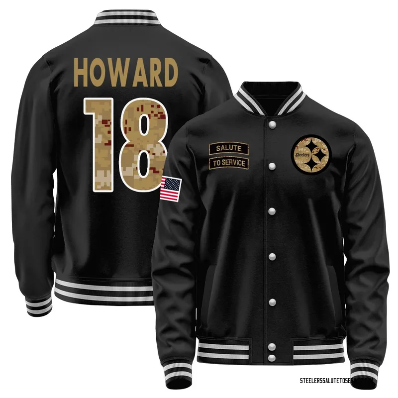 Youth Will Howard Pittsburgh Steelers Black Salute to Service Sideline Performance Jacket